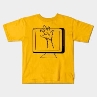 Zombie attack | Straight outta Internet | Retro Computer Kids T-Shirt